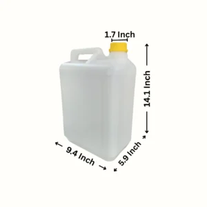 10 Litre Plastic Jerry Can in natural white by Thermosole, model TIL-2017 10 Litre Plastic Jerry Can in natural white by Thermosole, model TIL-2017