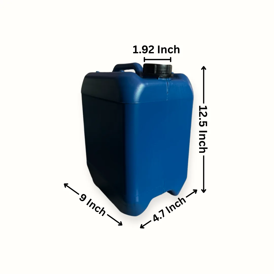 10 Litre Plastic Jerry Can in blue by Thermosole, model TIL-2021