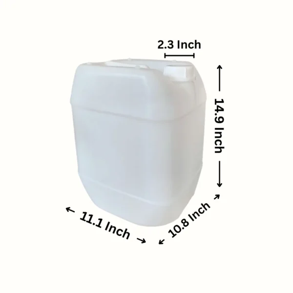20 Litre Plastic Jerry Can in natural white by Thermosole, model TIL-2022