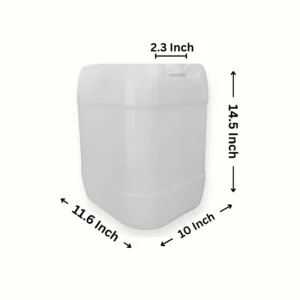 20 Litre Plastic Jerry Can in natural white by Thermosole, model TIL-2023 20 Litre Plastic Jerry Can in natural white by Thermosole, model TIL-2023