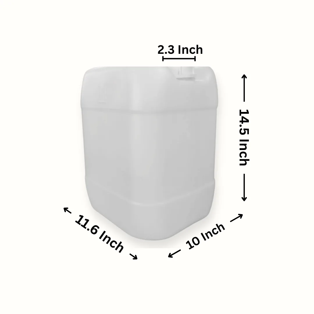 20 Litre Plastic Jerry Can in natural white by Thermosole, model TIL-2023