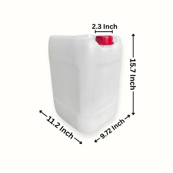 20 Litre Plastic Jerry Can in natural white by Thermosole, model TIL-2013