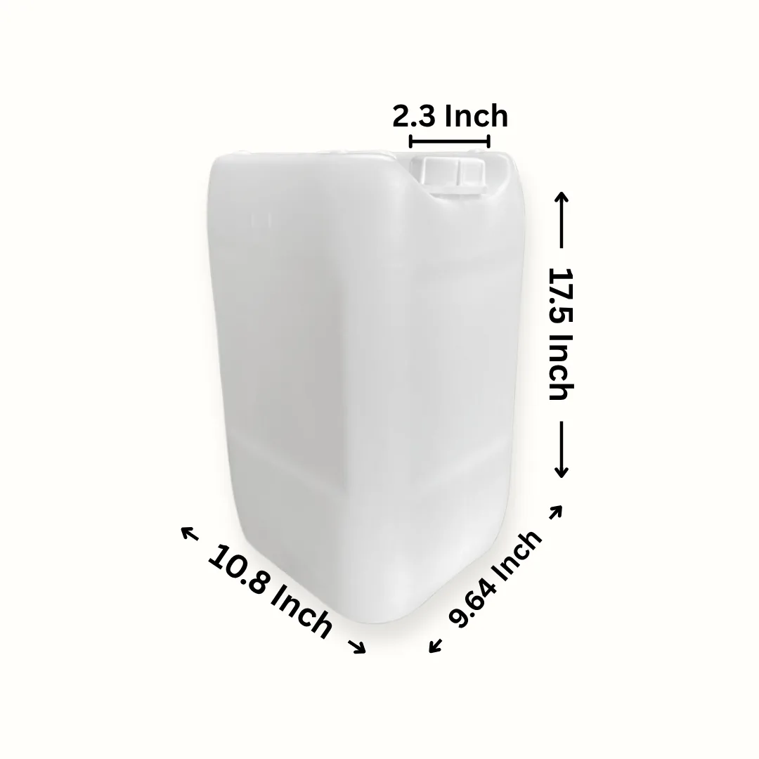 25 Litre Plastic Jerry Can in natural white by Thermosole, model TIL-2009