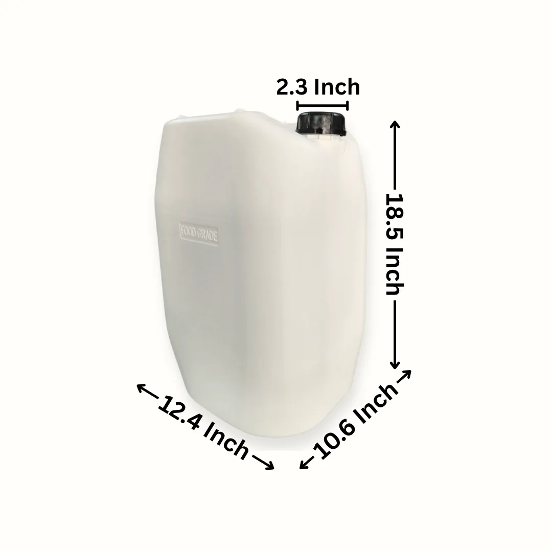 30 Litre Plastic Jerry Can in milky white by Thermosole, model TIL-2012