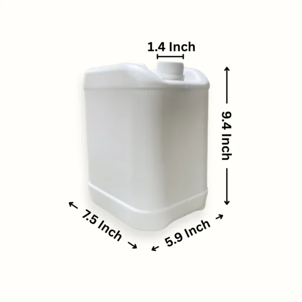 5 Litre Plastic Jerry Can in milky white by Thermosole, model TIL-2005