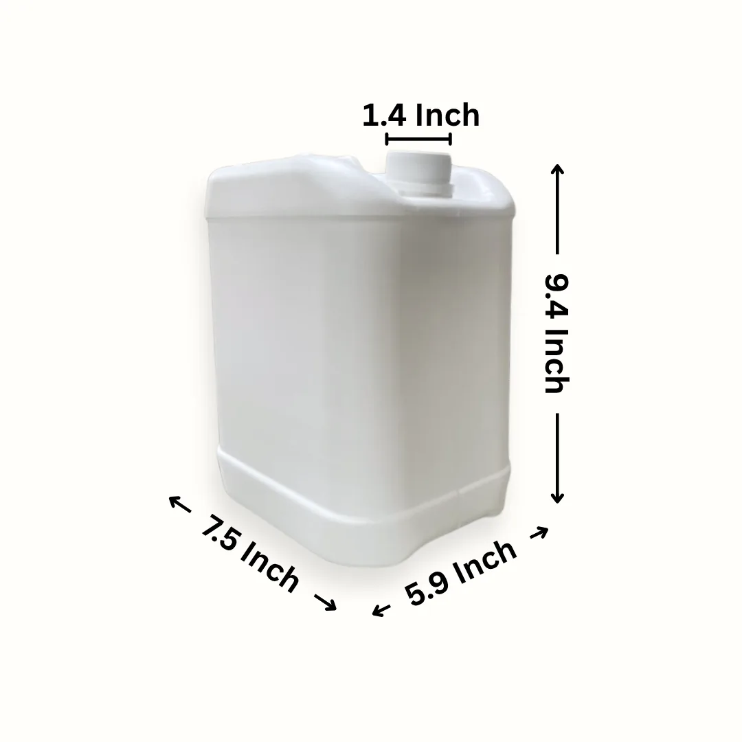5 Litre Plastic Jerry Can in milky white by Thermosole, model TIL-2005
